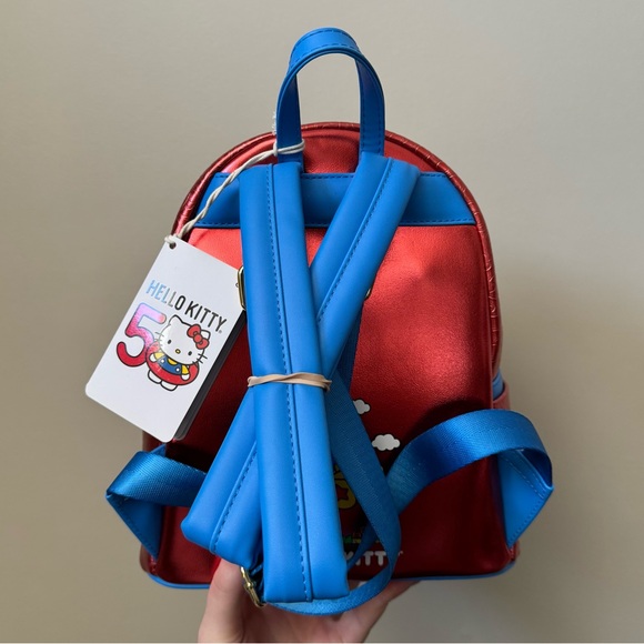 Loungefly Sanrio Hello Kitty 50th anniversary classic mini backpack (NWT) - Picture 4 of 6